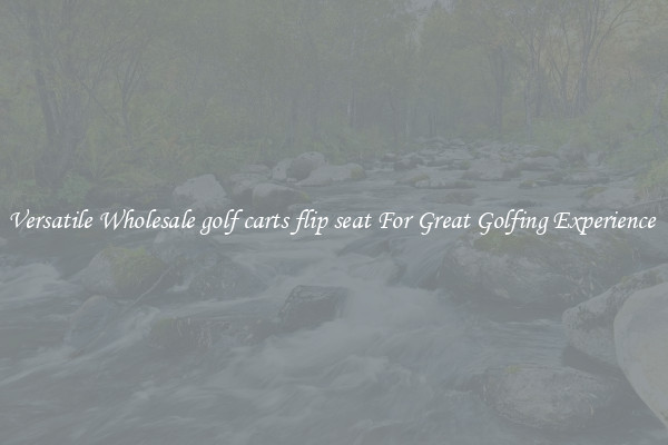 Versatile Wholesale golf carts flip seat For Great Golfing Experience 
