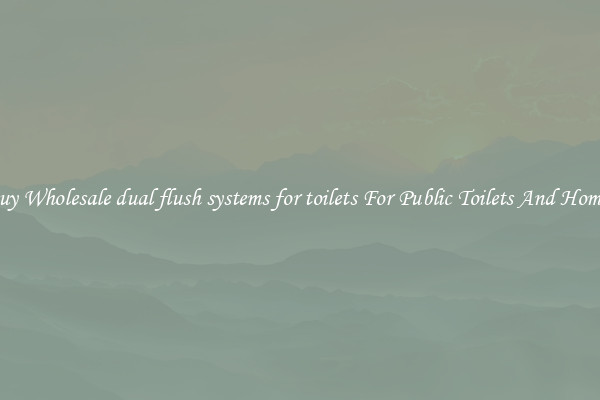 Buy Wholesale dual flush systems for toilets For Public Toilets And Homes