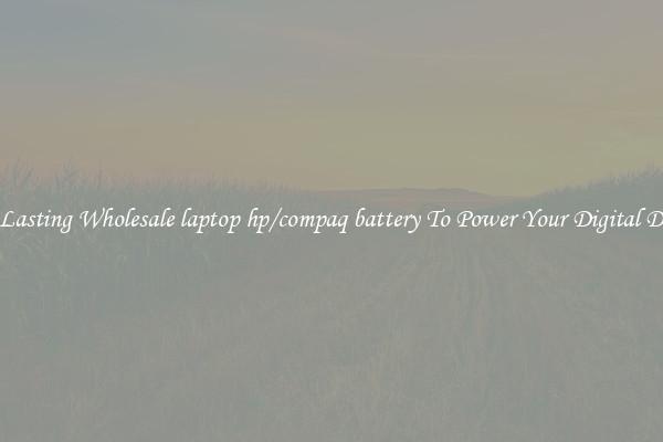Long Lasting Wholesale laptop hp/compaq battery To Power Your Digital Devices