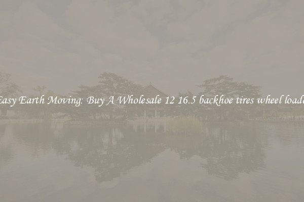 Easy Earth Moving: Buy A Wholesale 12 16.5 backhoe tires wheel loader