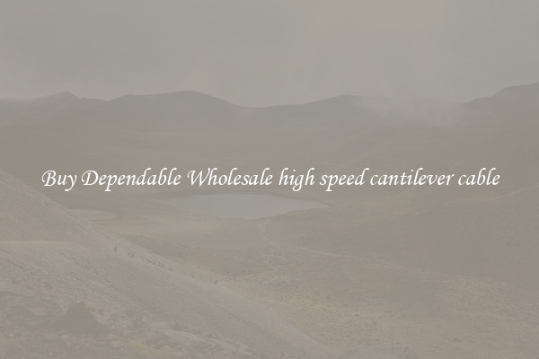 Buy Dependable Wholesale high speed cantilever cable