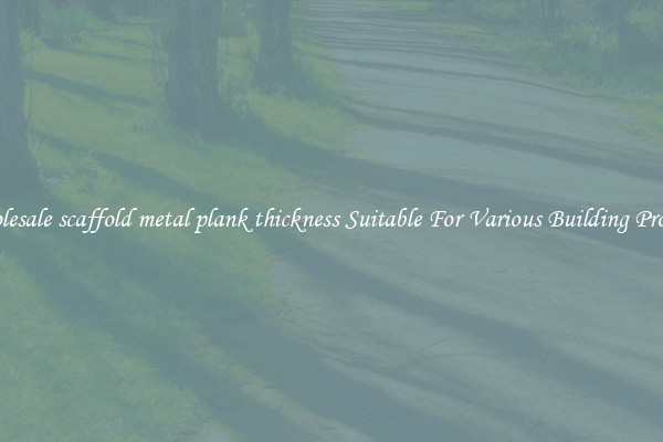 Wholesale scaffold metal plank thickness Suitable For Various Building Projects