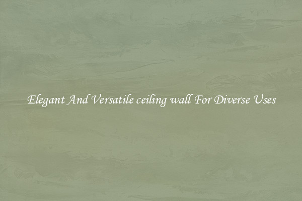 Elegant And Versatile ceiling wall For Diverse Uses