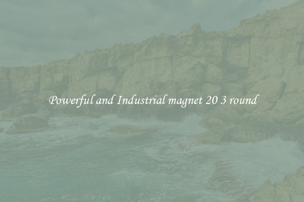 Powerful and Industrial magnet 20 3 round